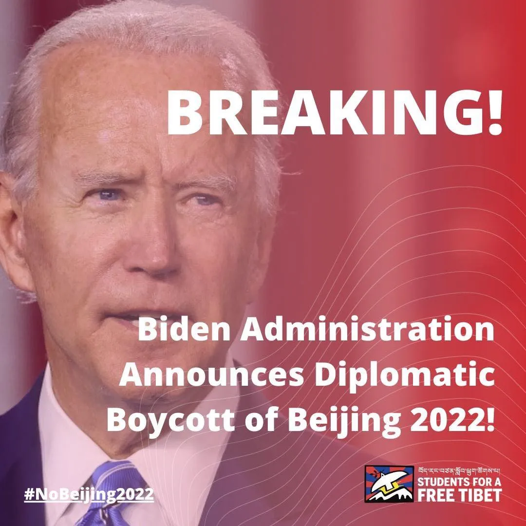 US Announce Boycott of Beijing 2022 – No Beijing 2022 Coalition Joint Statement
