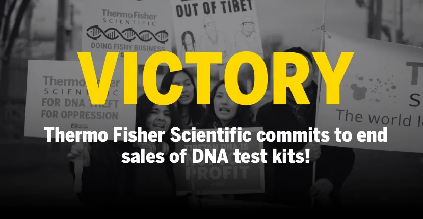 Thermo Fisher Scientific Commits to End Sales of DNA Test Kits for use by Chinese Police in Occupied Tibet