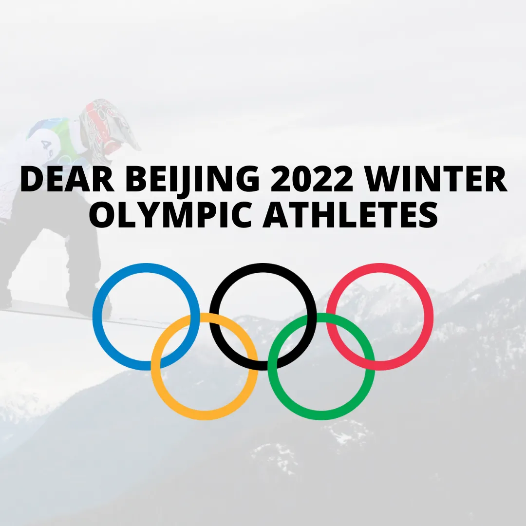 Letter to Beijing 2022 Athletes