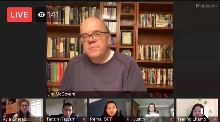 CONGRESSMAN JIM MCGOVERN JOINS SFT LIVE DISCUSSION ON THE TIBETAN POLICY AND SUPPORT ACT