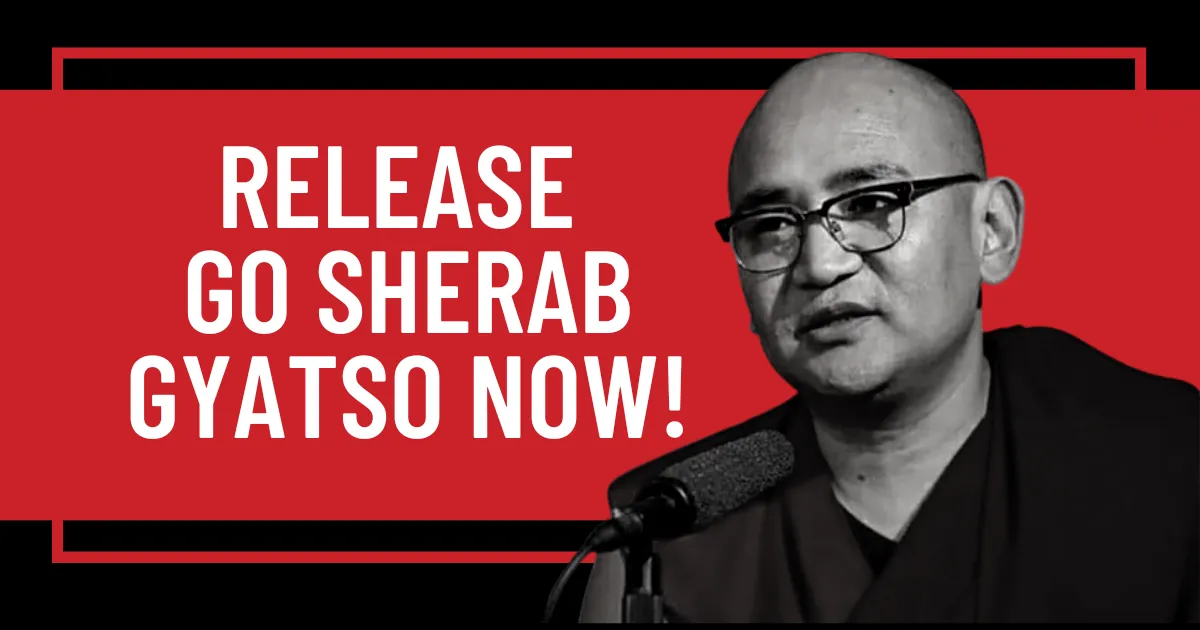 RELEASE GO SHERAB GYATSO NOW