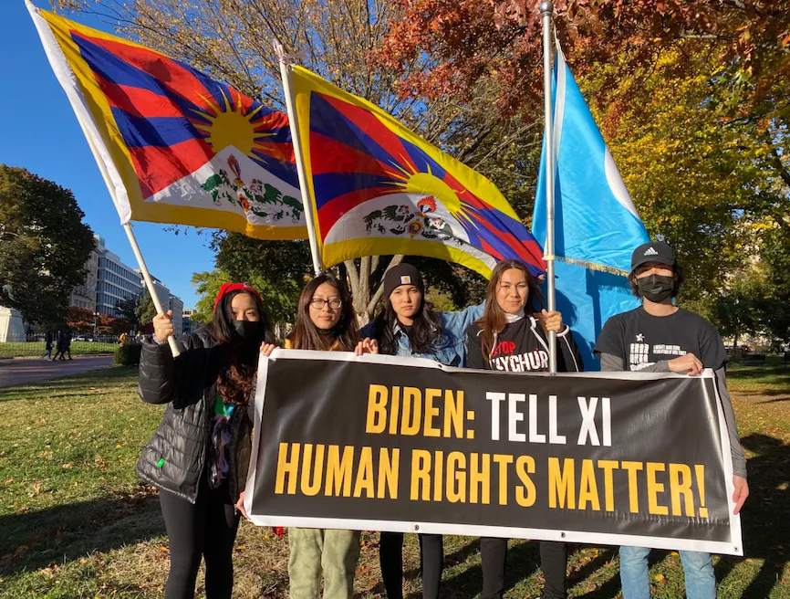 TIBETAN, HONGKONGER, AND UYGHUR YOUTH ACTIVISTS BEGIN CONTINUOUS VIGIL OUTSIDE WHITE HOUSE