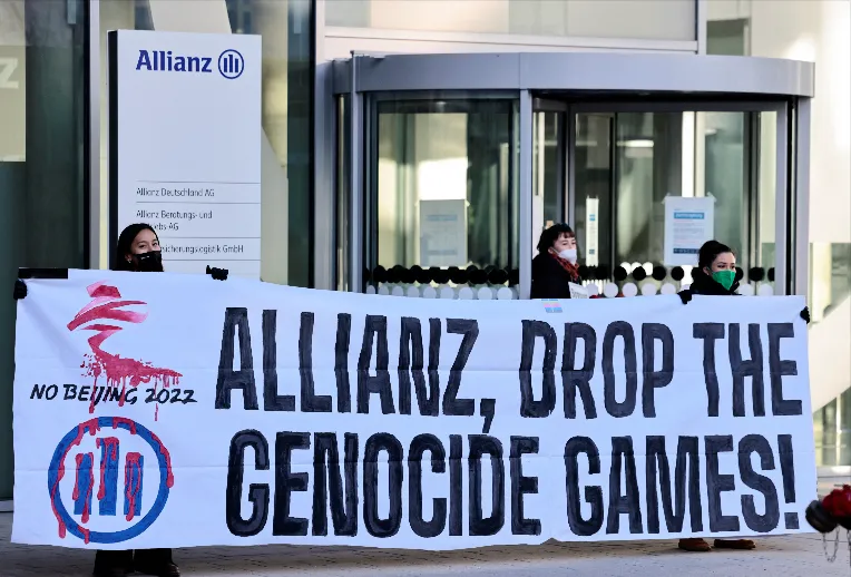Tibet activists urge Allianz to drop Beijing Games sponsorship