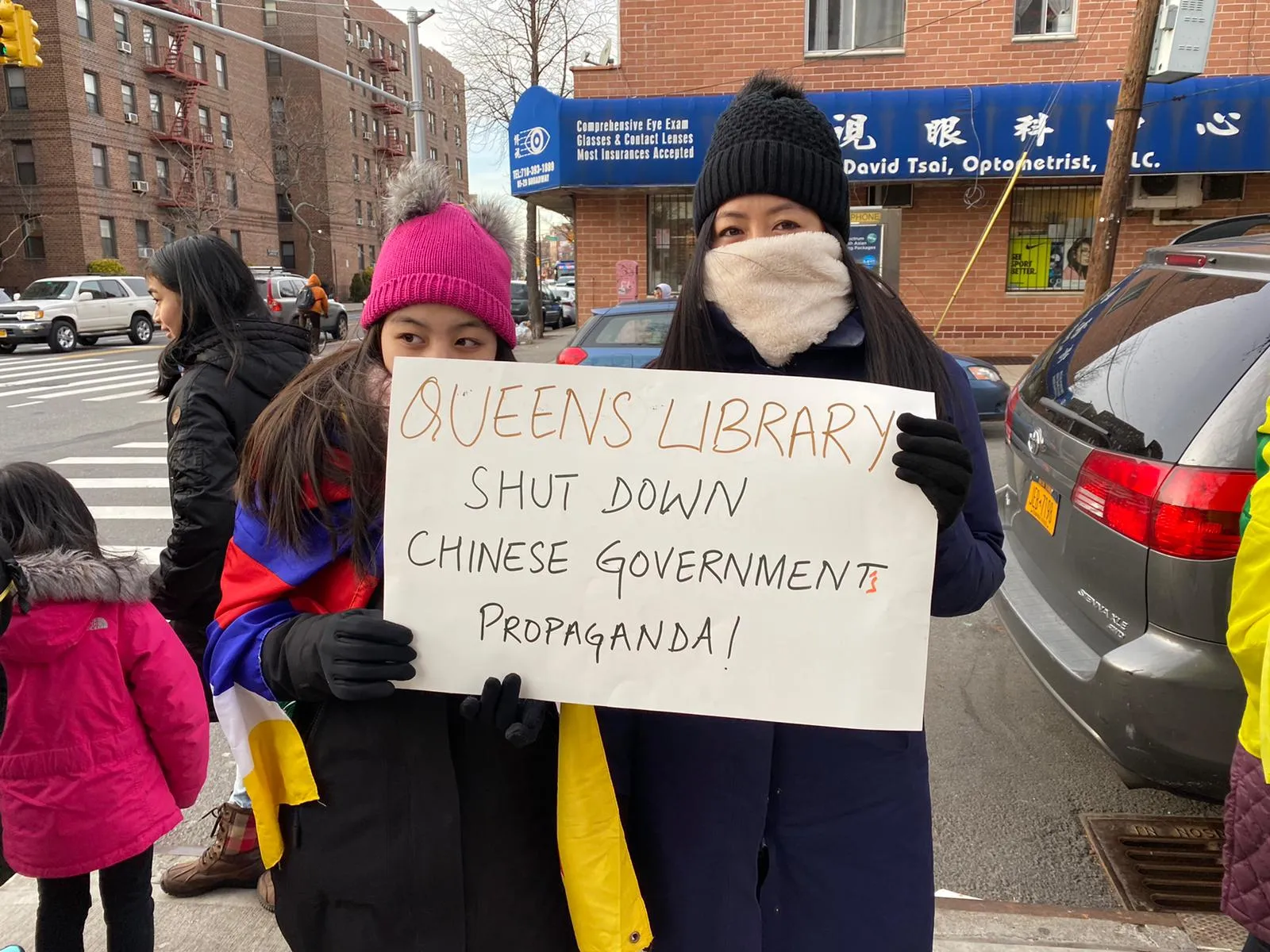 Queens Library Protesters