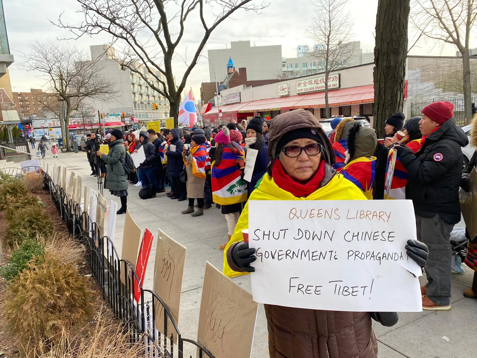 Queens Library Protesters