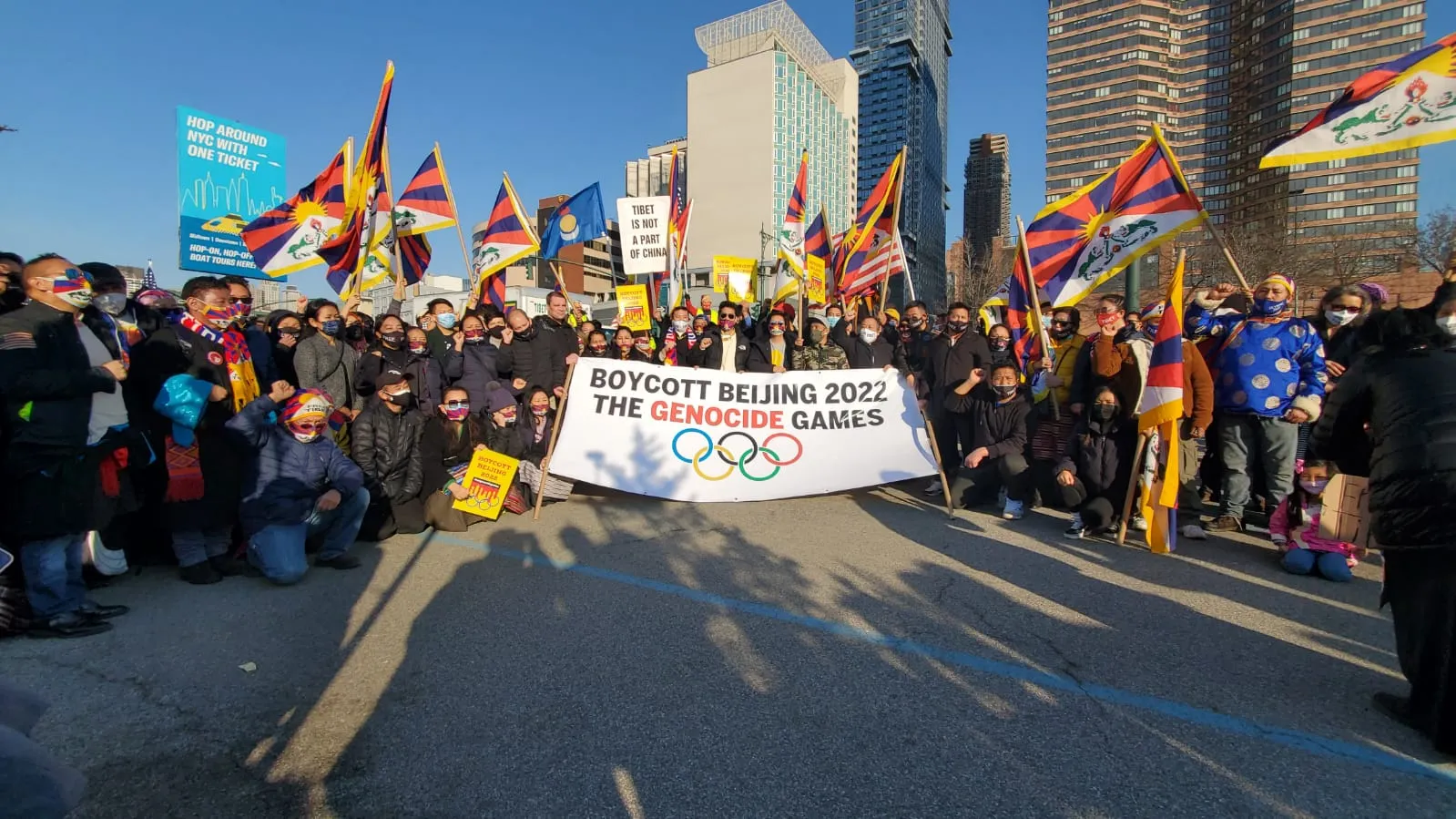 OVER FIVE HUNDRED TIBETANS AND SUPPORTERS IN NYC MARCH FOR FREEDOM IN TIBET