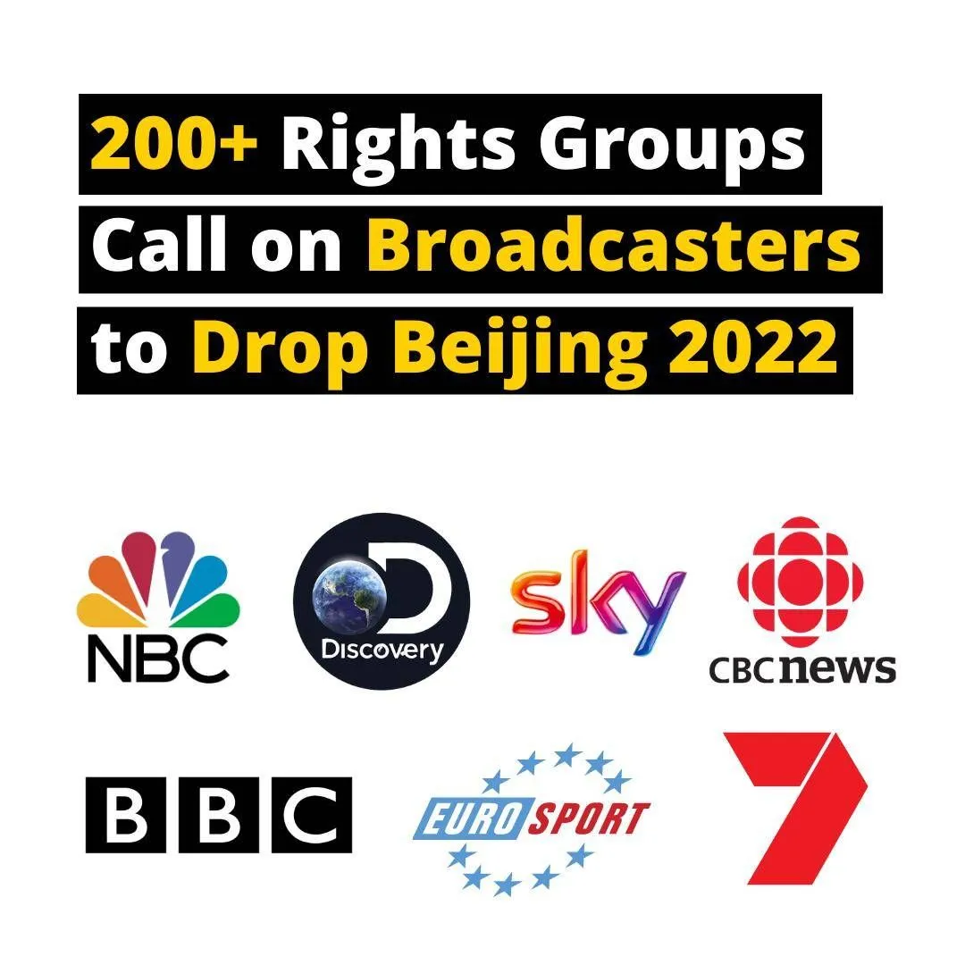 Joint Letter to 2022 Olympic Broadcasters