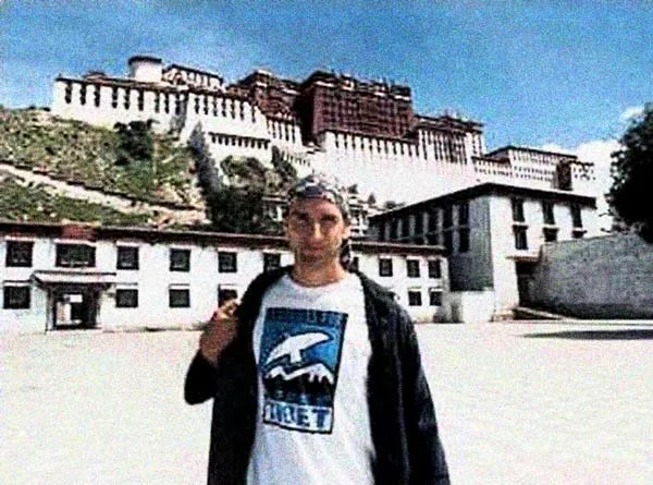John Hocevar, SFT's first Executive Director, in front of the Potala Palace.