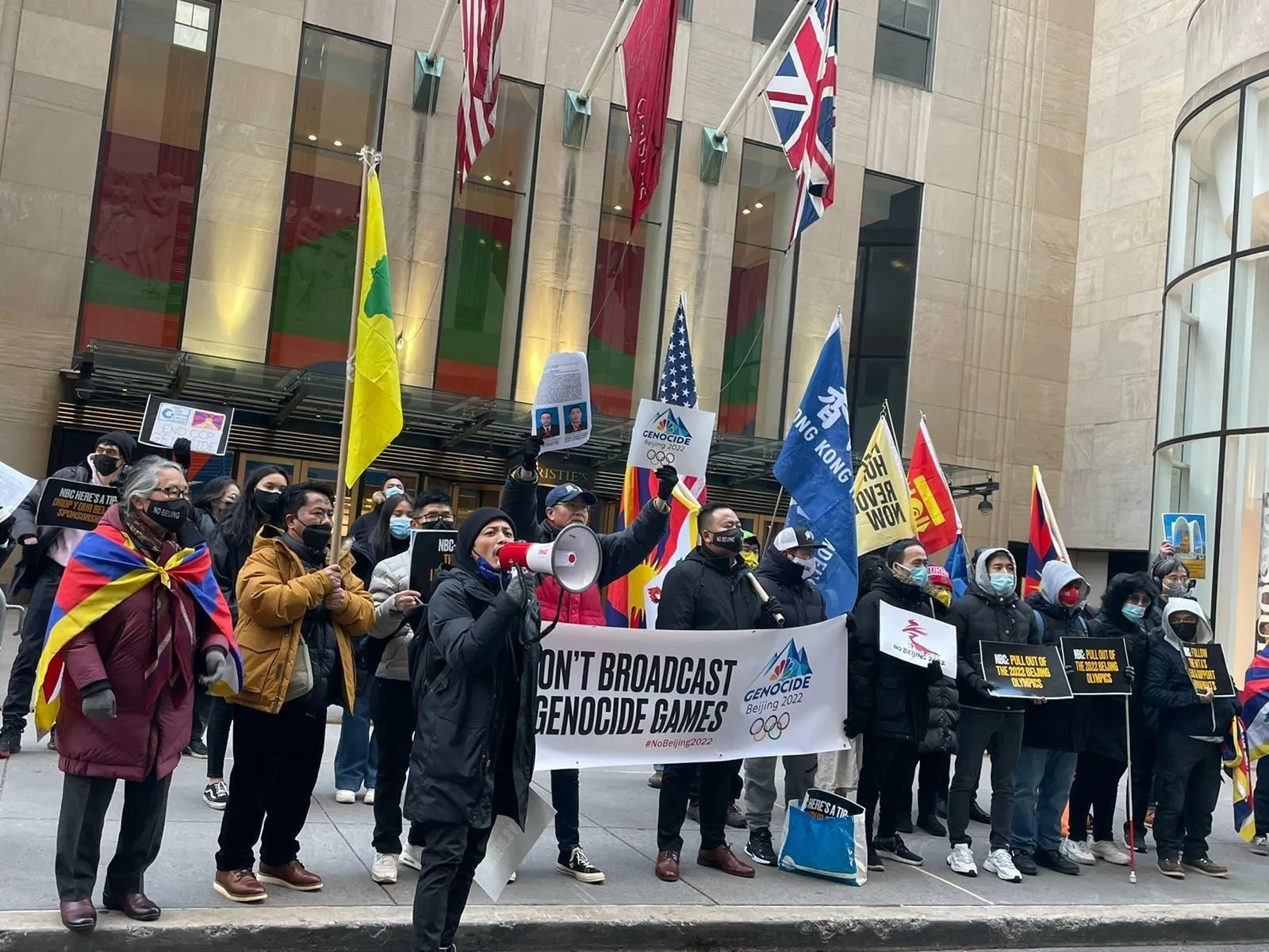 TIBETAN-AMERICAN ACTIVISTS JOIN GLOBAL DAY OF ACTION AGAINST THE BEIJING 2022 WINTER OLYMPICS