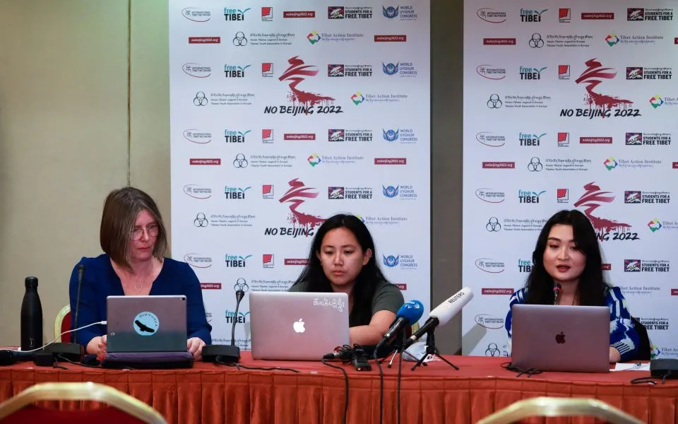 BREAKING: TIBETAN AND UYGHUR ACTIVISTS HOLD BEIJING 2022 TORCH CEREMONY PRESS CONFERENCE IN ATHENS;