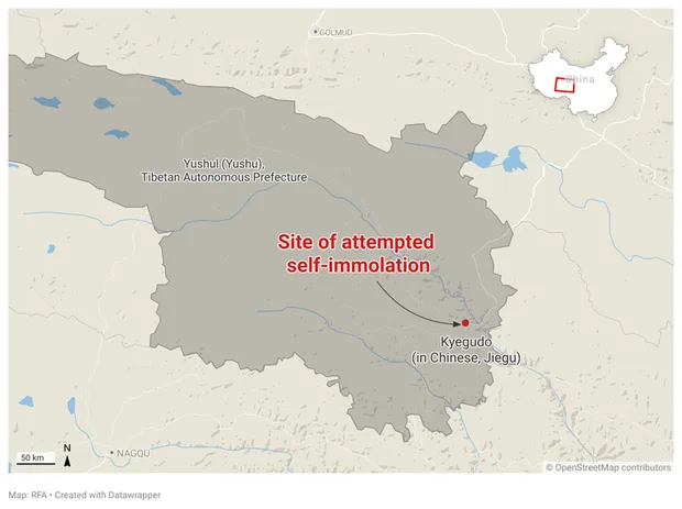 Tibet man attempts self-immolation near monastery in Qinghai