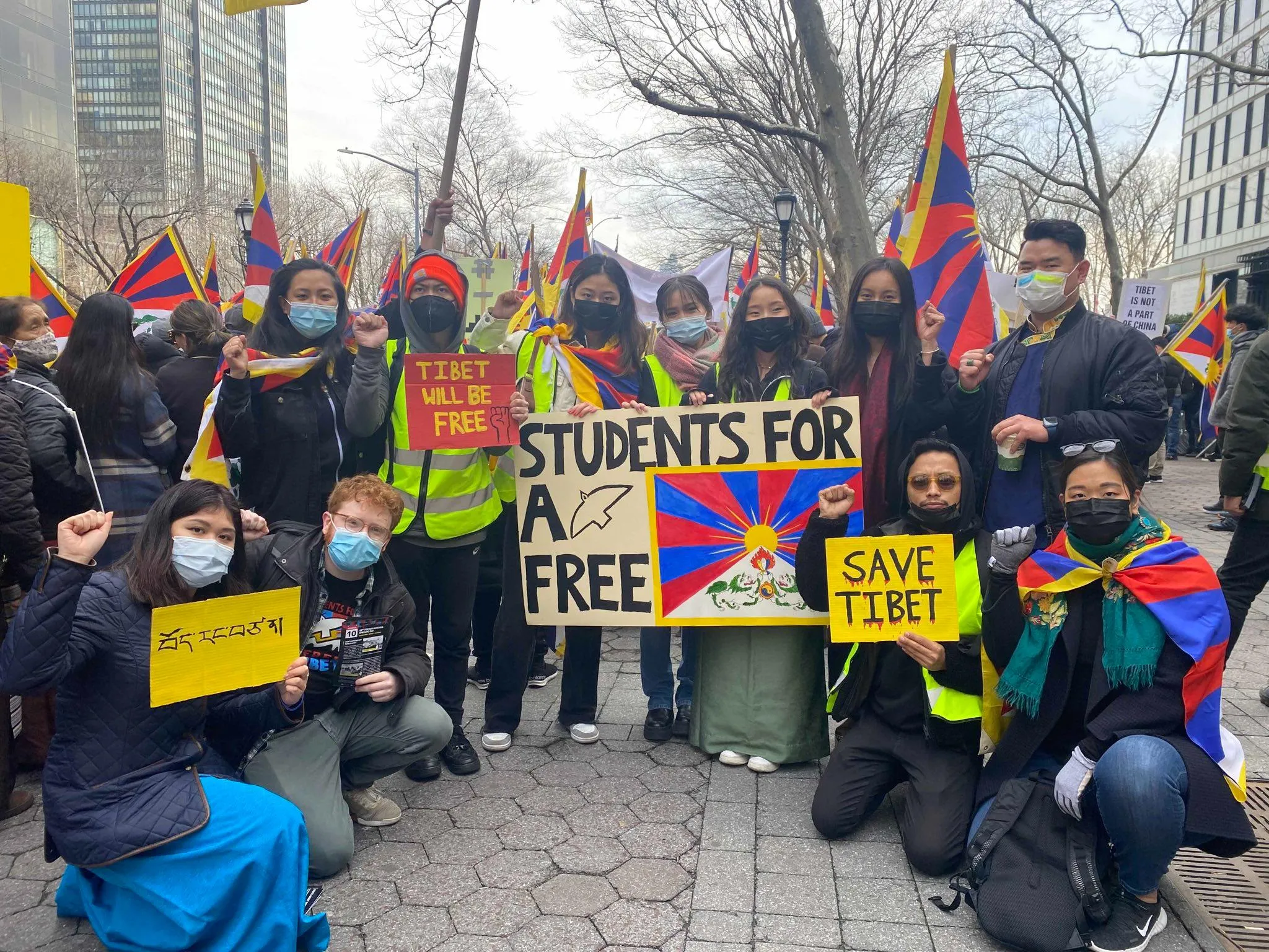 OVER FIVE HUNDRED TIBETANS AND SUPPORTERS IN NYC MARCH FOR FREEDOM IN TIBET