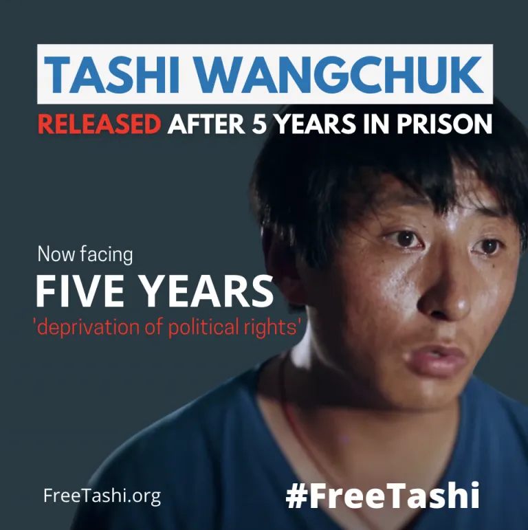 Tibetan rights activist Tashi Wangchuk released after five years in prison