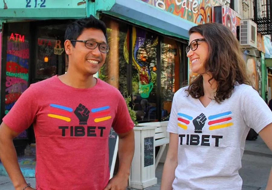SFT volunteers organizing for Tibet's independence